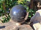 Polished Black Basalt Sphere x 1 From Madagascar - Toprock Gemstones and Minerals 
