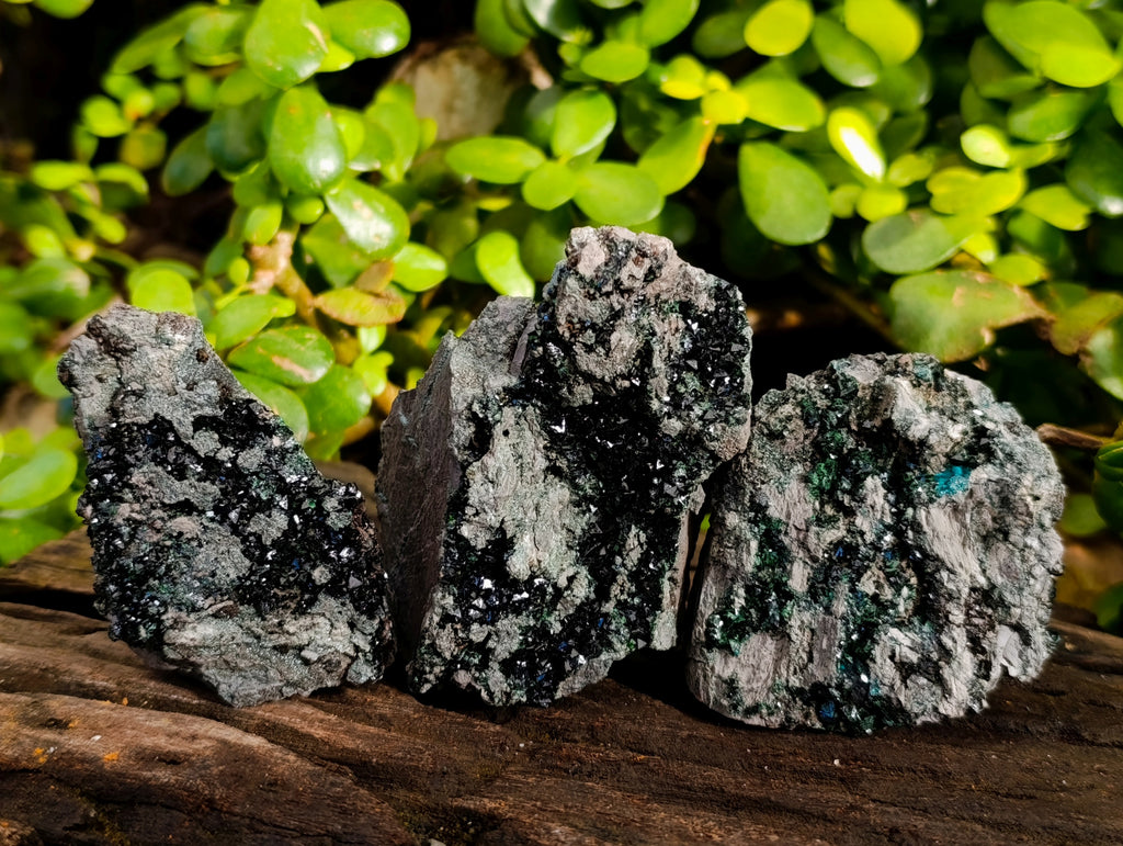 Natural Libethenite Crystals On Dolomite Matrix Specimens x 6 From Shituru, Congo - Toprock Gemstones and Minerals 