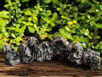 Natural Libethenite Crystals On Dolomite Matrix Specimens x 6 From Shituru, Congo