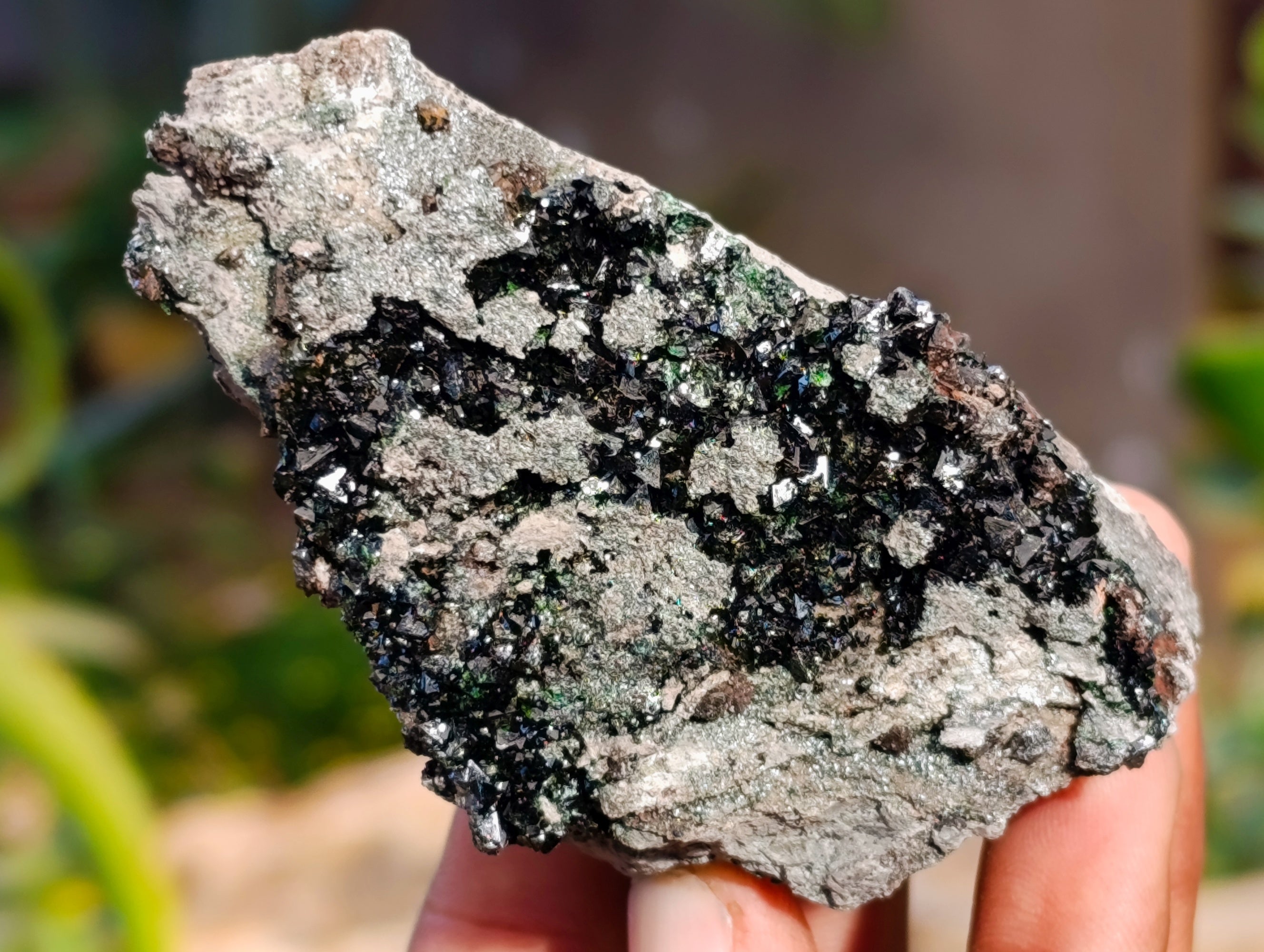 Natural Libethenite Crystals On Dolomite Matrix Specimens x 6 From Shituru, Congo - Toprock Gemstones and Minerals 