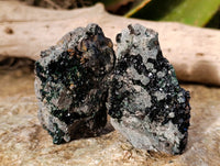 Natural Libethenite Crystals On Dolomite Matrix Specimens x 6 From Shituru, Congo