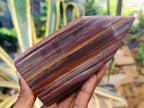 Polished Banded Tiger Iron Points x 2 From Northern Cape, South Africa - Toprock Gemstones and Minerals 