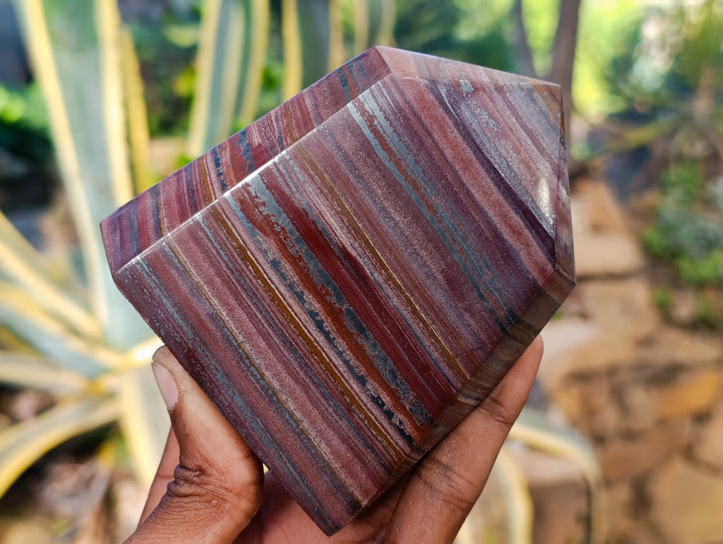 Polished Banded Tiger Iron Points x 2 From Northern Cape, South Africa - Toprock Gemstones and Minerals 