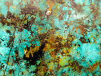 Polished "African Turquoise" Chrysocolla Standing Free Forms x 3 From Blue Mine, South Africa - Toprock Gemstones and Minerals 