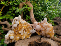 Natural Spirit Quartz Clusters x 3 From Boekenhouthoek, South Africa - Toprock Gemstones and Minerals 