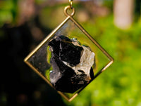 Hand Made Specially Selected Mixed Crystal Pendants - Set in Resin x 6 From Southern Africa