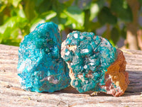 Natural Dioptase on Dolomite Matrix Specimens x 6 From Likasi, Congo - Toprock Gemstones and Minerals 