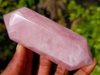 Polished Double Terminated Rose Quartz Points x 5 Ambatondrazaka, Madagascar - Toprock Gemstones and Minerals 