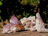 Natural Fairy and Amethyst Spirit Quartz Clusters x 24 From Boekenhouthoek, South Africa