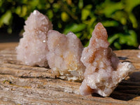 Natural Fairy and Amethyst Spirit Quartz Clusters x 24 From Boekenhouthoek, South Africa