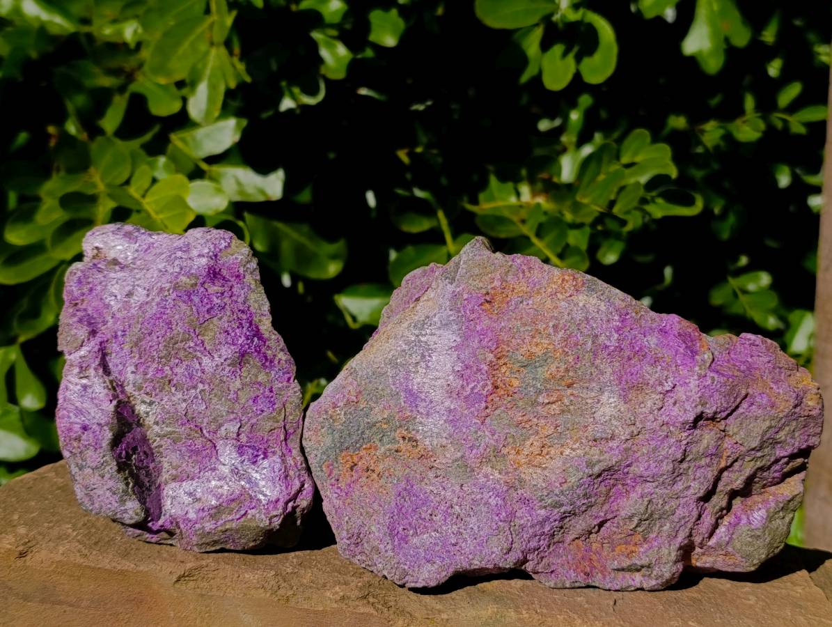 Natural Stichtite Cobbed Specimens x 4 From Barberton, South Africa - Toprock Gemstones and Minerals 