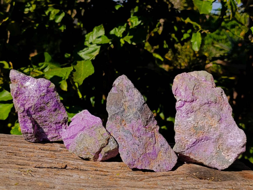 Natural Stichtite Cobbed Specimens x 4 From Barberton, South Africa - Toprock Gemstones and Minerals 
