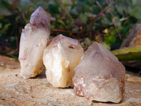 Natural Red Hematoid Quartz Clusters x 12 From Karoi, Zimbabwe