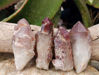 Natural Red Hematoid Quartz Clusters x 12 From Karoi, Zimbabwe