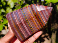 Polished Banded Tiger Iron Points x 2 From Northern Cape, South Africa