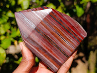 Polished Banded Tiger Iron Points x 2 From Northern Cape, South Africa