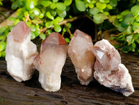 Natural Red Hematoid Quartz Clusters x 12 From Karoi, Zimbabwe