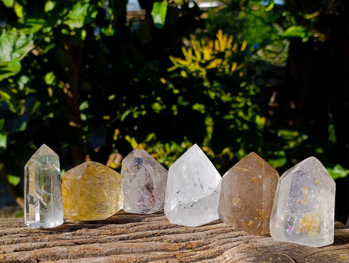 Polished Mix Of Selected Points x 6 From Madagascar - Toprock Gemstones and Minerals 