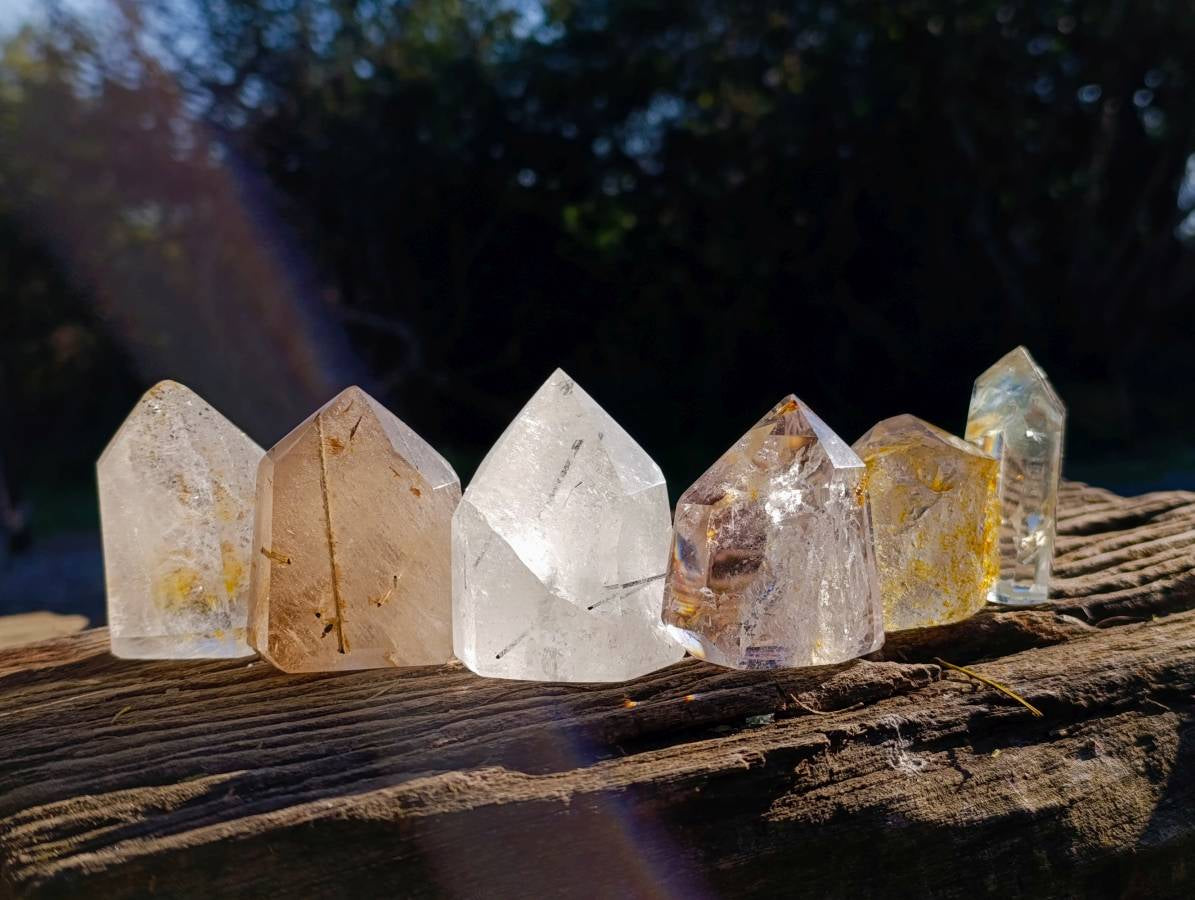 Polished Mix Of Selected Points x 6 From Madagascar - Toprock Gemstones and Minerals 