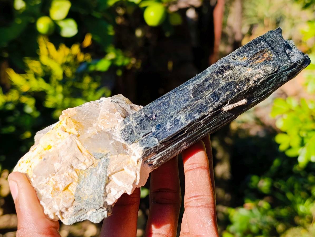 Natural Aegirine Crystals and Orthoclase Feldspar Clusters x 4 From Zomba, Malawi - Toprock Gemstones and Minerals 