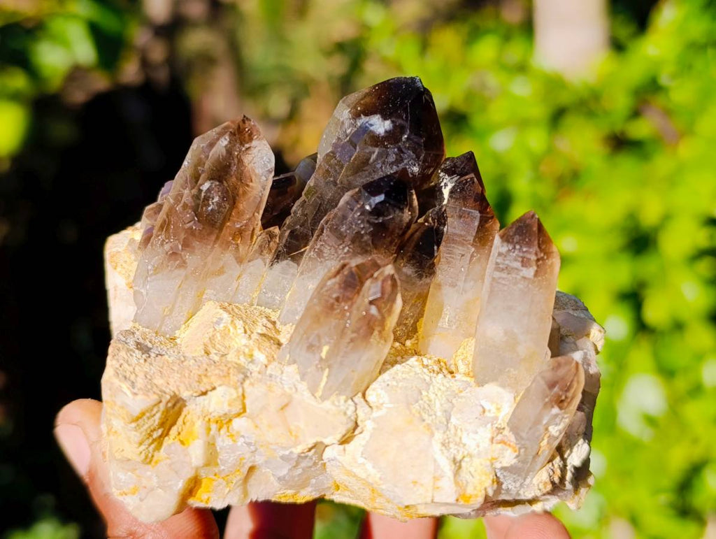 Natural Aegirine Crystals and Orthoclase Feldspar Clusters x 4 From Zomba, Malawi - Toprock Gemstones and Minerals 