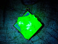 Hand Made Specially Selected Mixed Crystal Pendants - Set in Resin x 6 From Southern Africa