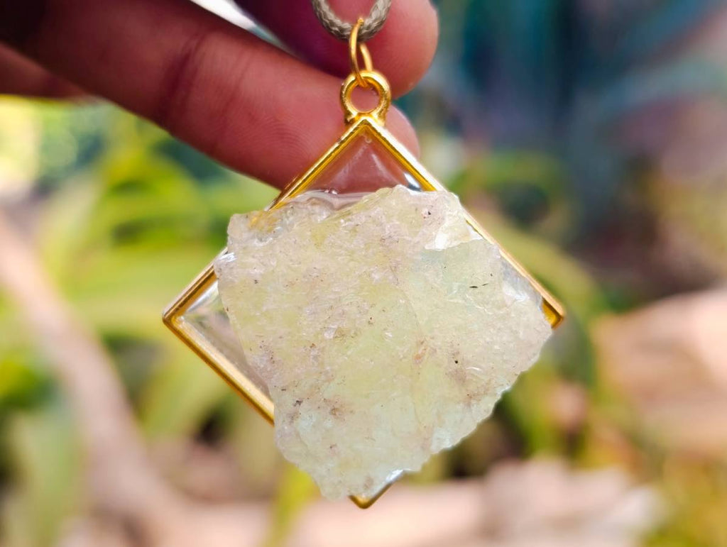 Hand Made Specially Selected Mixed Crystal Pendants - Set in Resin x 6 From Southern Africa - Toprock Gemstones and Minerals 