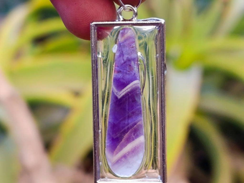 Hand Made Specially Selected Mixed Crystal Pendants - Set in Resin x 6 From Southern Africa - Toprock Gemstones and Minerals 