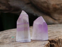 Polished Mini 'Jewellery' Window Amethyst Quartz Points x 70 From Akansobe, Madagascar