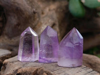 Polished Mini 'Jewellery' Window Amethyst Quartz Points x 70 From Akansobe, Madagascar