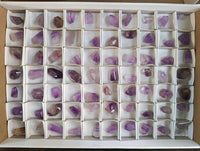 Polished Mini 'Jewellery' Window Amethyst Quartz Points x 70 From Akansobe, Madagascar