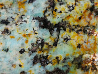 Polished "African Turquoise" Chrysocolla Standing Free Forms x 3 From Blue Mine, South Africa - Toprock Gemstones and Minerals 