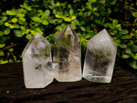 Polished Clear Quartz Crystals x 3 From Madagascar
