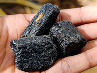 Natural Schorl Black Tourmaline Specimens x 2.1 Kg Lot From Zimbabwe - Toprock Gemstones and Minerals 