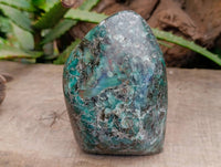 Polished Emerald Mica In Matrix Standing Free Form x 1 From Mutoko, Zimbabwe - Toprock Gemstones and Minerals 