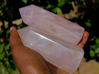 Polished Rose Quartz Points x 6 Ambatondrazaka, Madagascar