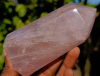 Polished Rose Quartz Points x 6 Ambatondrazaka, Madagascar