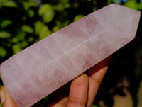 Polished Rose Quartz Points x 6 Ambatondrazaka, Madagascar