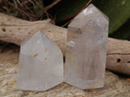 Polished Rainbow Veil Quartz Crystals x 3 From Madagascar - Toprock Gemstones and Minerals 