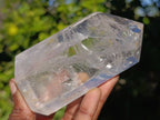 Polished Rainbow Veil Quartz Crystals x 3 From Madagascar - Toprock Gemstones and Minerals 