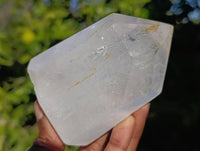 Polished Rainbow Veil Quartz Crystals x 3 From Madagascar