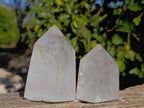 Polished Rainbow Veil Quartz Crystals x 3 From Madagascar - Toprock Gemstones and Minerals 