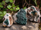 Natural Ball Malachite On Quartz Matrix Specimens x 6 From Kambove, Congo - Toprock Gemstones and Minerals 