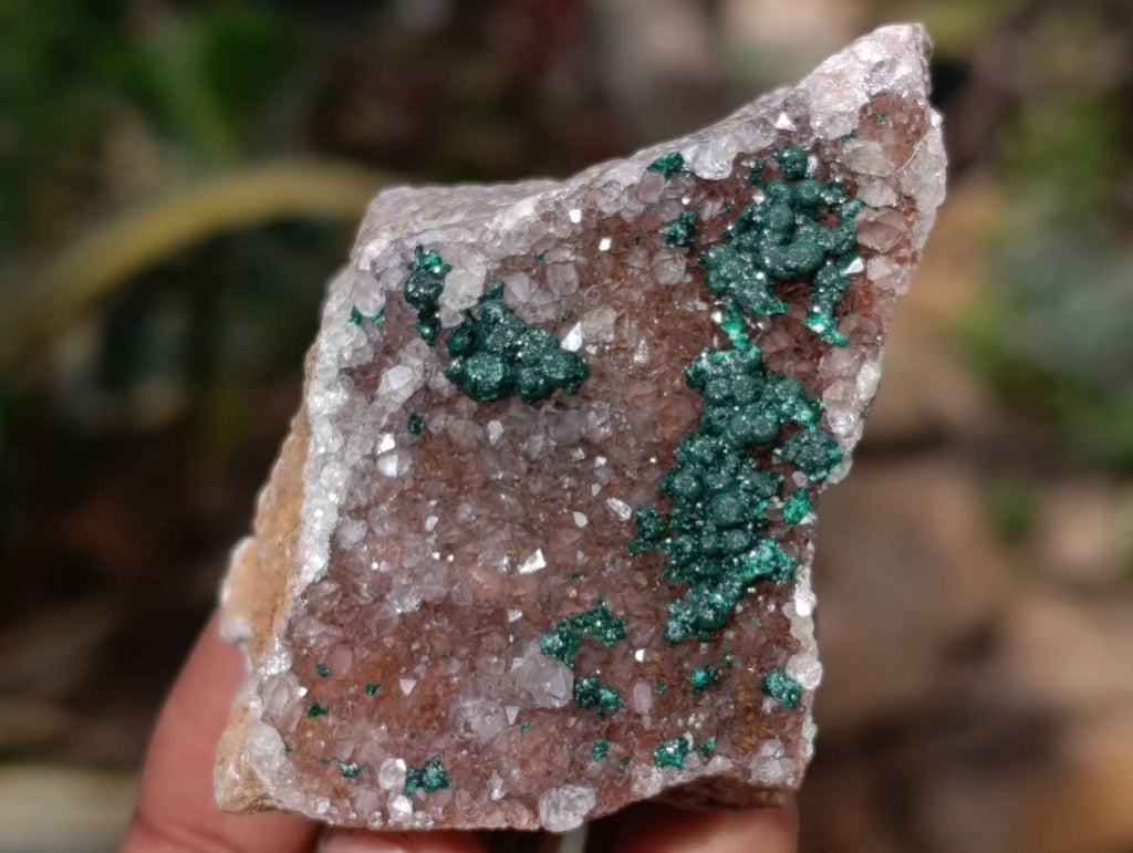 Natural Ball Malachite On Quartz Matrix Specimens x 6 From Kambove, Congo - Toprock Gemstones and Minerals 