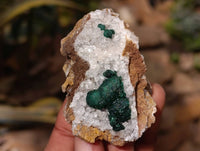 Natural Ball Malachite On Quartz Matrix Specimens x 6 From Kambove, Congo