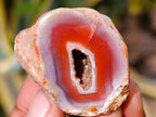 Polished On One Side Red Sashe River Agate Nodules x 20 From Zimbabwe - Toprock Gemstones and Minerals 