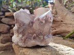 Natural Red Hematoid Quartz Clusters x 2 From Karoi, Zimbabwe - Toprock Gemstones and Minerals 