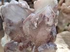 Natural Red Hematoid Quartz Clusters x 2 From Karoi, Zimbabwe - Toprock Gemstones and Minerals 