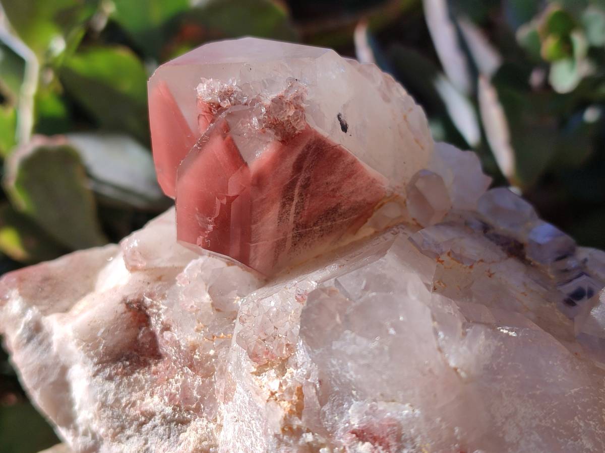 Natural Red Hematoid Quartz Clusters x 2 From Karoi, Zimbabwe - Toprock Gemstones and Minerals 