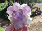 Natural Jacaranda Amethyst Quartz Clusters x 5 From Mumbwa, Zambia - Toprock Gemstones and Minerals 